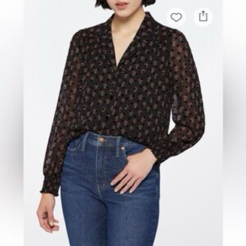 Les Serein women’s black top size medium
